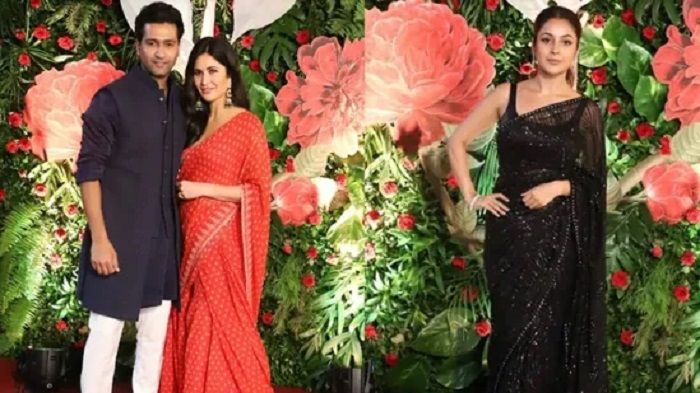 Vicky Kaushal, Katrina Kaif, Shehnaaz GiIl di pesta Diwali Ramesh Taurani.*  