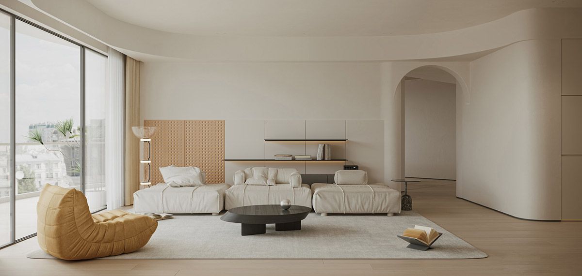 Desain ruang tamu putih/home designing