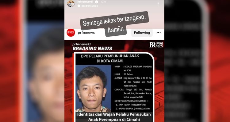 Respons Gubernur Jawa Barat usai melihat wajah pelaku penusukan dan pembunuhan anak perempuan di Cimahi tersebar di media sosial.