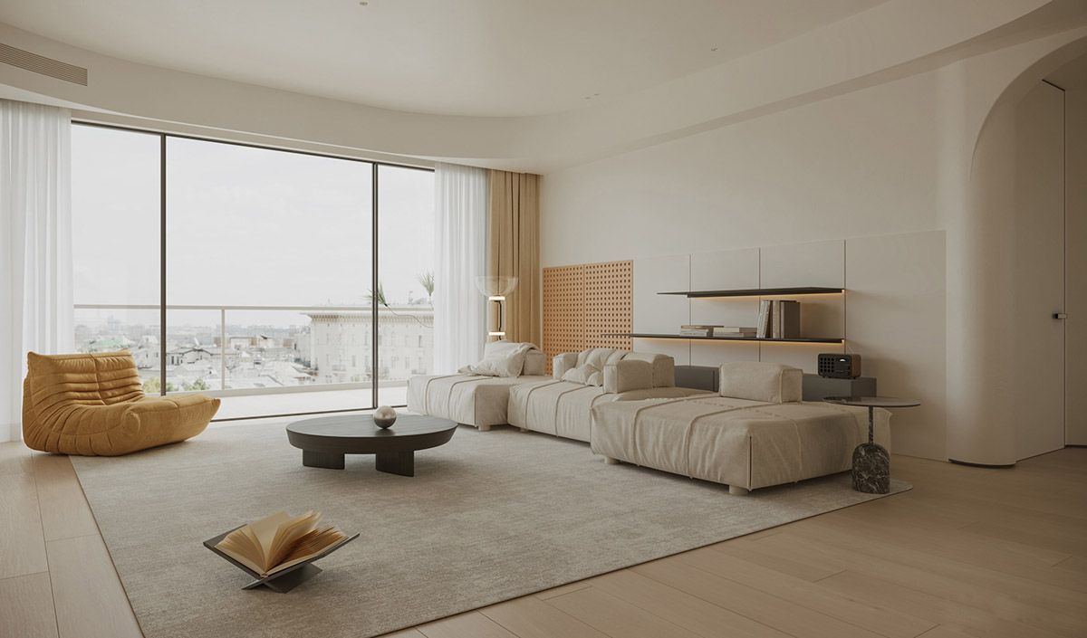 Desain ruang tamu putih/Home Designing