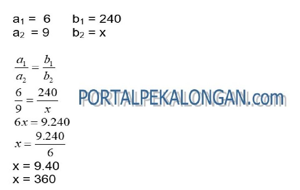 Latihan Soal Tes Sumatif Matematika Kelas 7 SMP MTs: Perbandingan ...