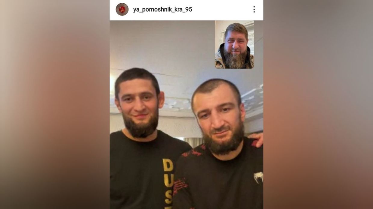Ramzan Kadyrov berbagi foto Abubakar Nurmagomedov dan Chimaev sudah akur lagi.*  