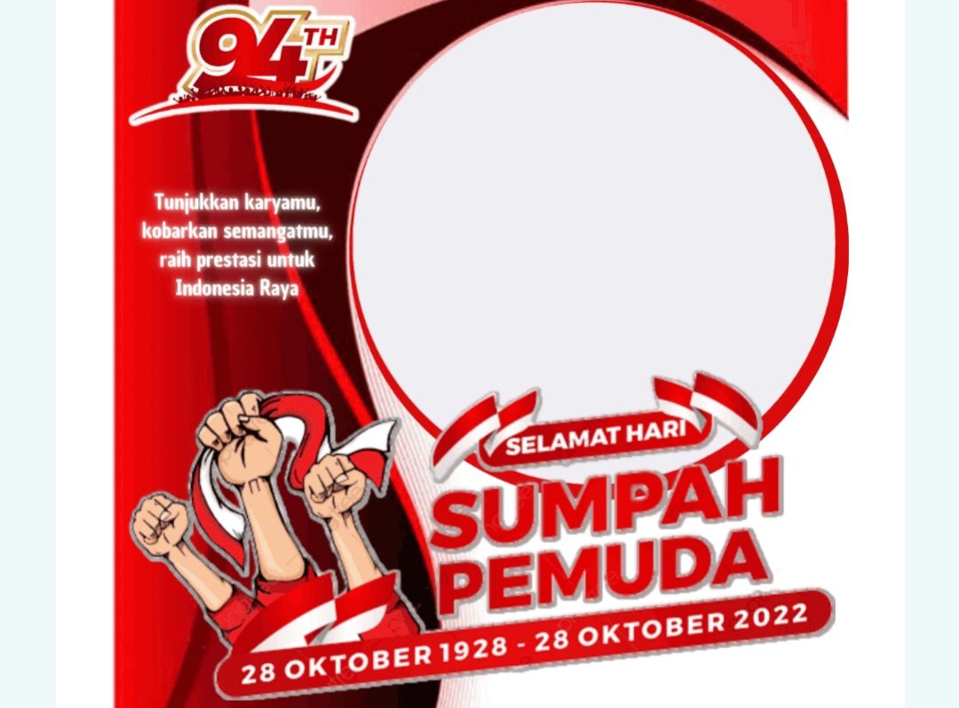 KEREN! 24 Link Twibbon Hari Sumpah Pemuda 2022, Lengkap Teks Susunan