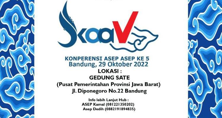 Acara Konperensi Asep Asep ke-5 di Gedung Sate Kota Bandung, Sabtu 29 Oktober 2022.