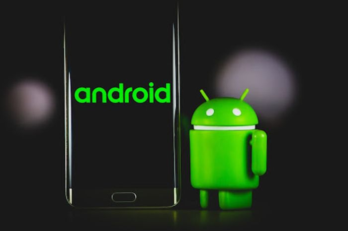 Ilustrasi logo Android.