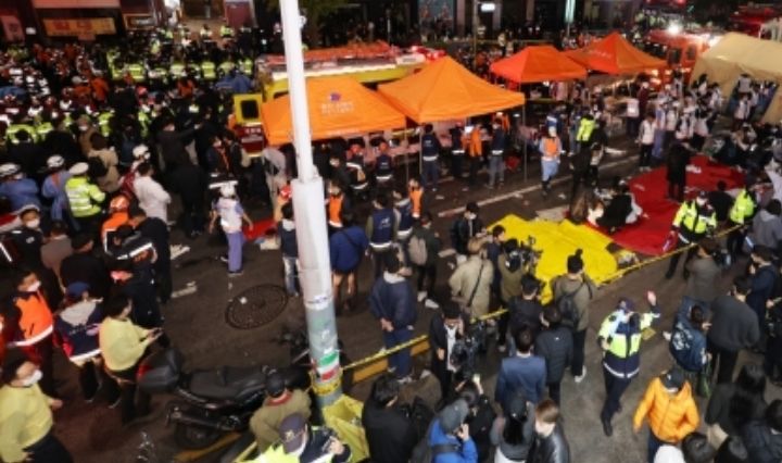 Terbongkar! Penyebab ratusan tewas saat Pesta Halloween di Itaewon Korea Selatan, berdesakan di gang sempit lalu terinjak-injak gagal nafas.