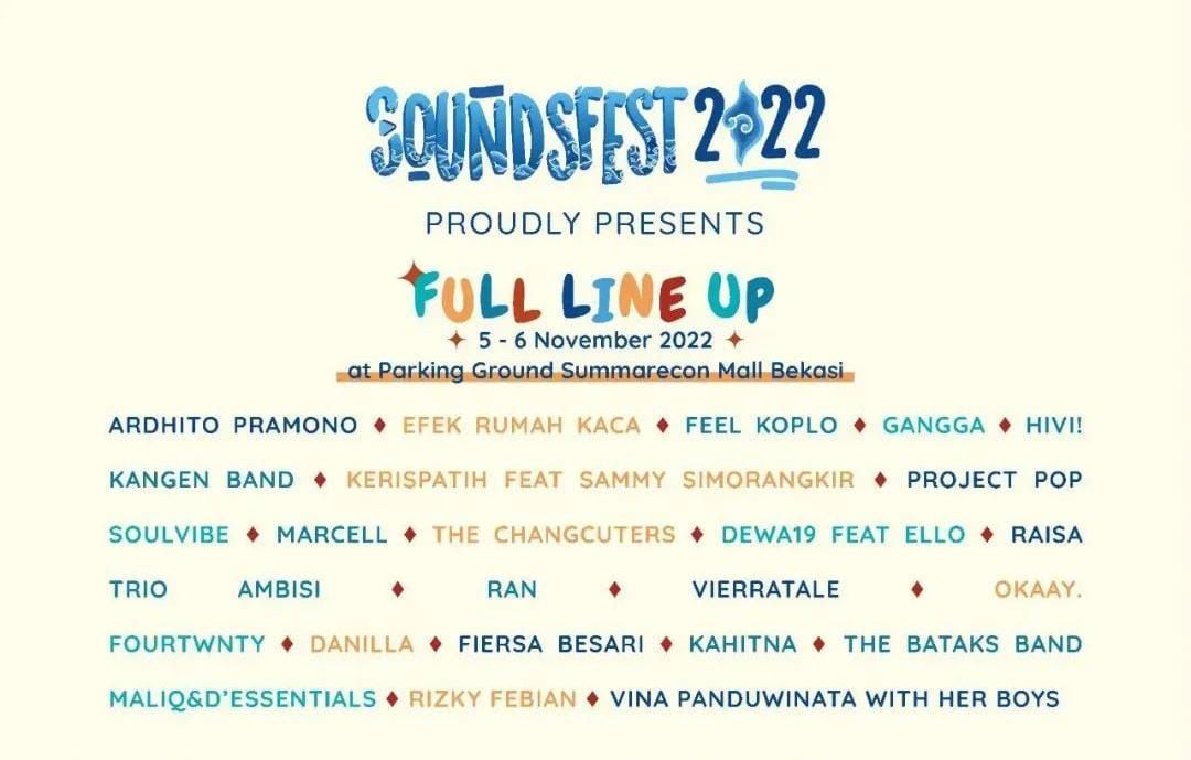 Langsung Klik Link Beli Tiket Konser Musik Soundsfest November 2022 ...