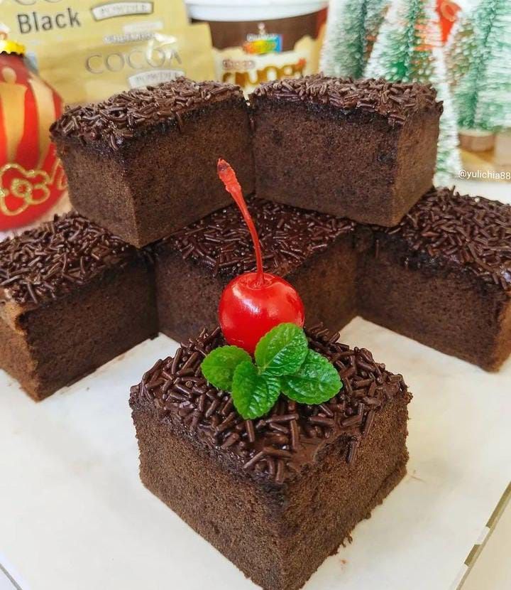 Resep Brownies Kukus Cokelat Sederhana Praktis Hanya Menggunakan Takaran Sendok