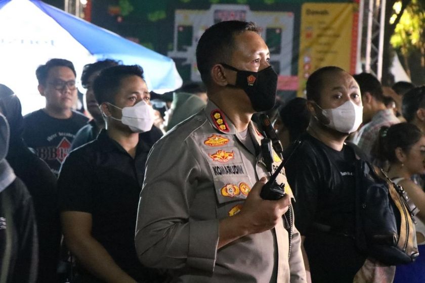 Polisi tetapkan 2 tersangka Festival Berdendang Bergoyang. Foto: Kapolres Jakarta Pusat   Kombes Pol Komarudin.