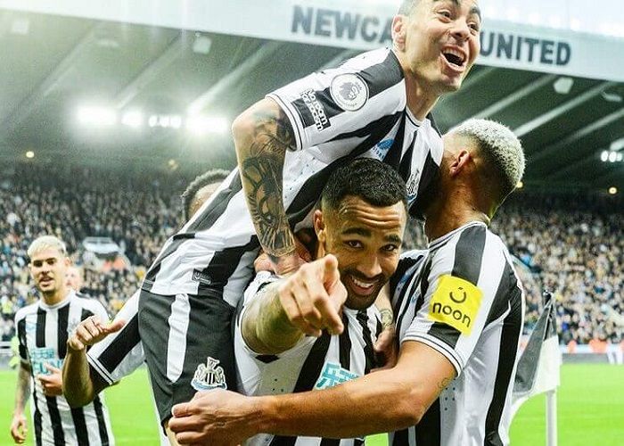 Selebrasi para punggawa Newcastle United