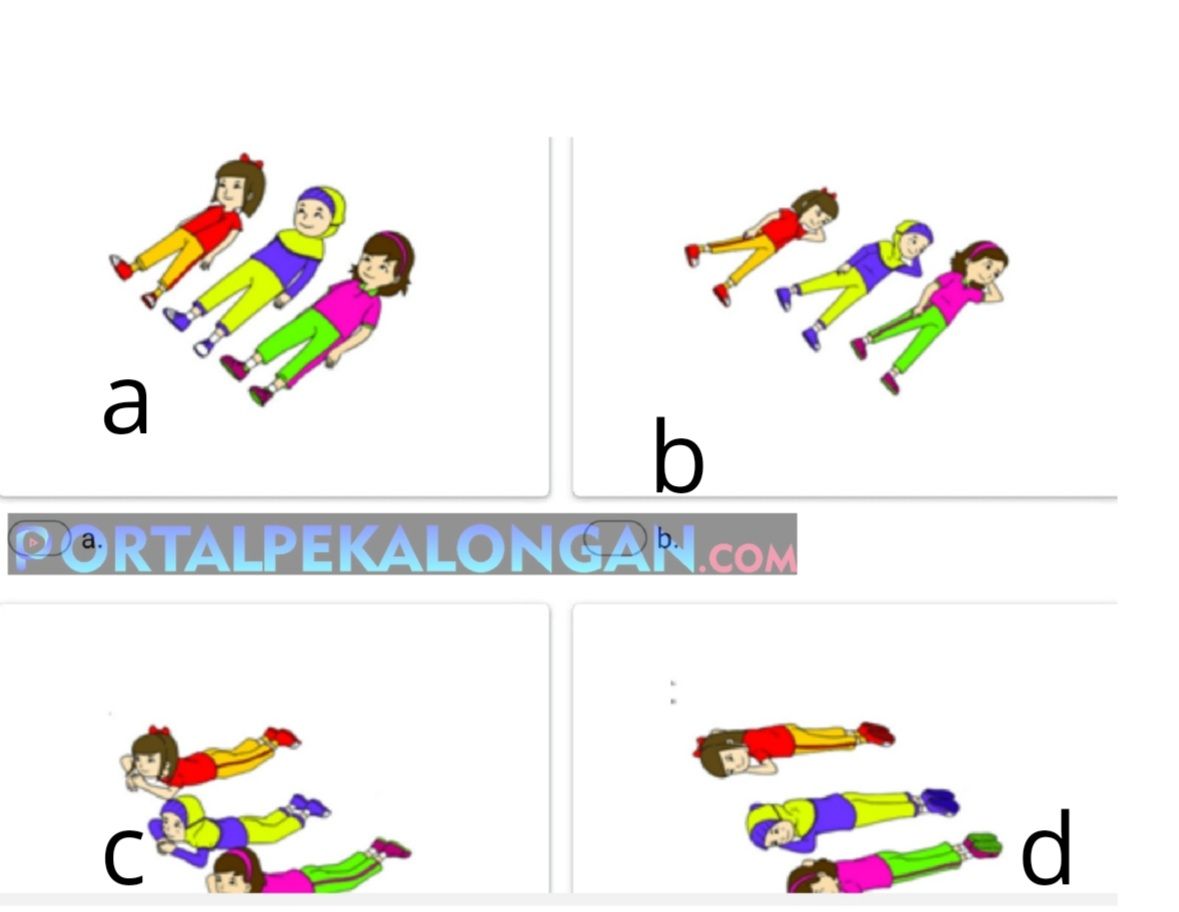 Gambar 2. Gerakan keseimbangan dengan telentang ditunjukkan oleh gambar/Tangkap layar buku Tematik Kemendikbud/Portal Pekalongan/Sri Setiyowati.
