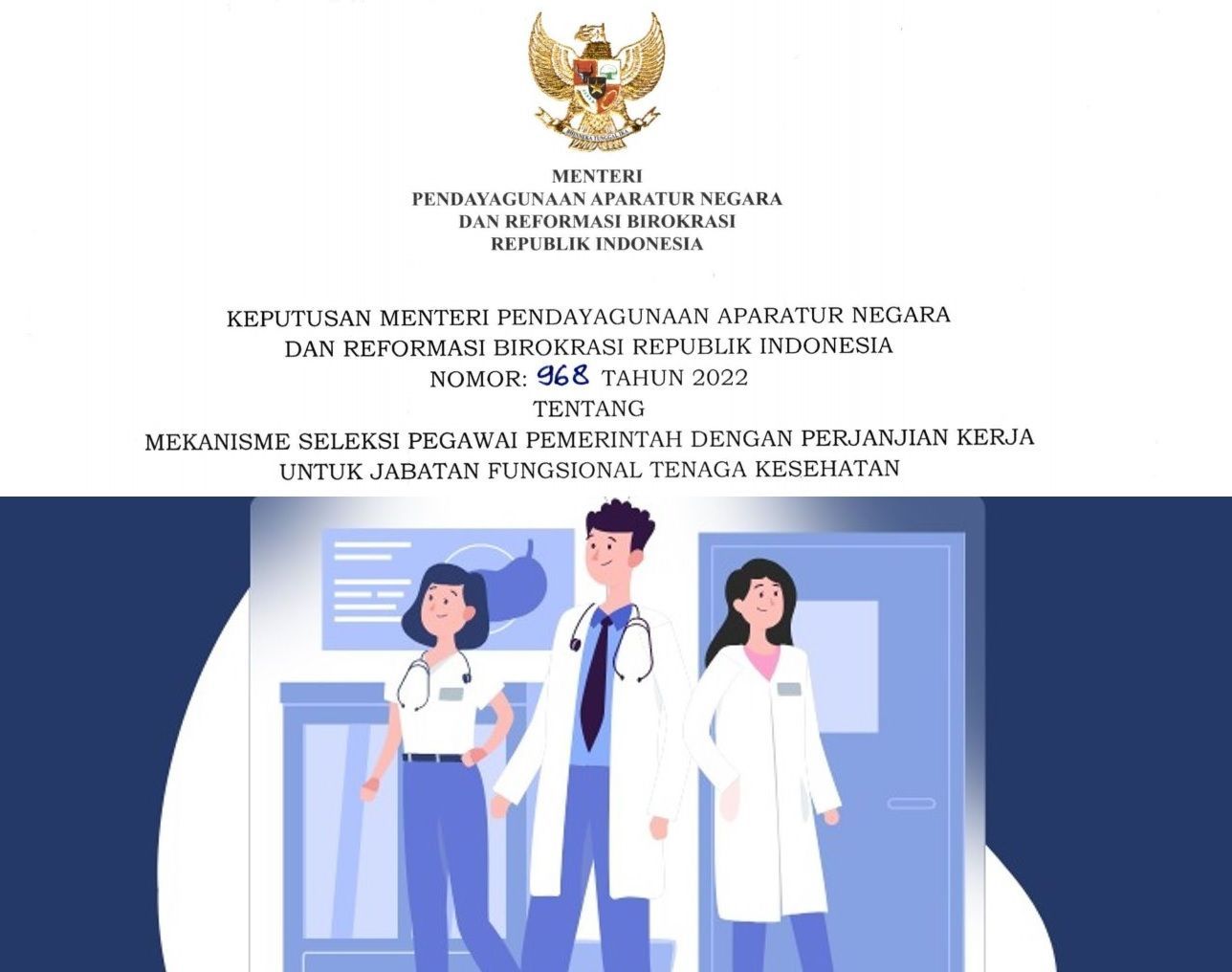 Informasi pengumuman kelulusan PPPK Nakes 2022