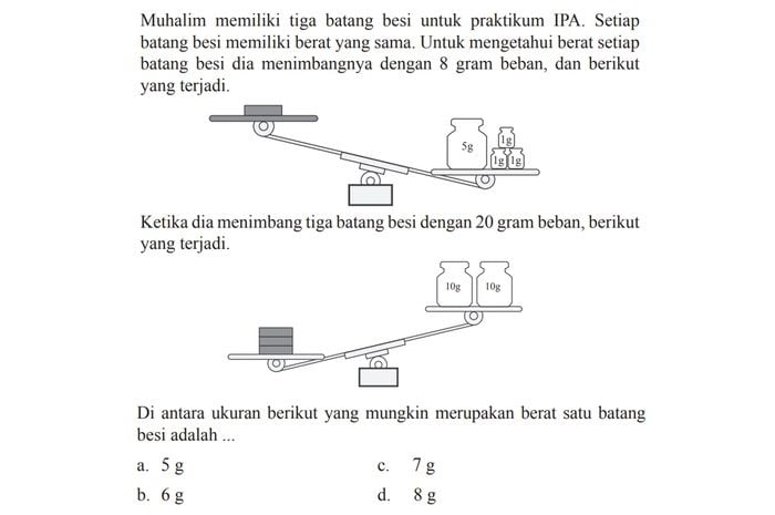 Soal nomor 15 dari artikel kunci jawaban Matematika kelas 7 SMP MTs halaman 294-298 sesuai Kurikulum 2013 tugas Uji Kompetensi 4 Bagian A, pilihan ganda.