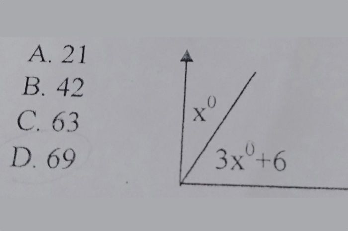 Soal nomor 10 dari artikel kunci jawaban Matematika kelas 7 SMP MTs halaman 294-298 sesuai Kurikulum 2013 tugas Uji Kompetensi 4 Bagian A, pilihan ganda.