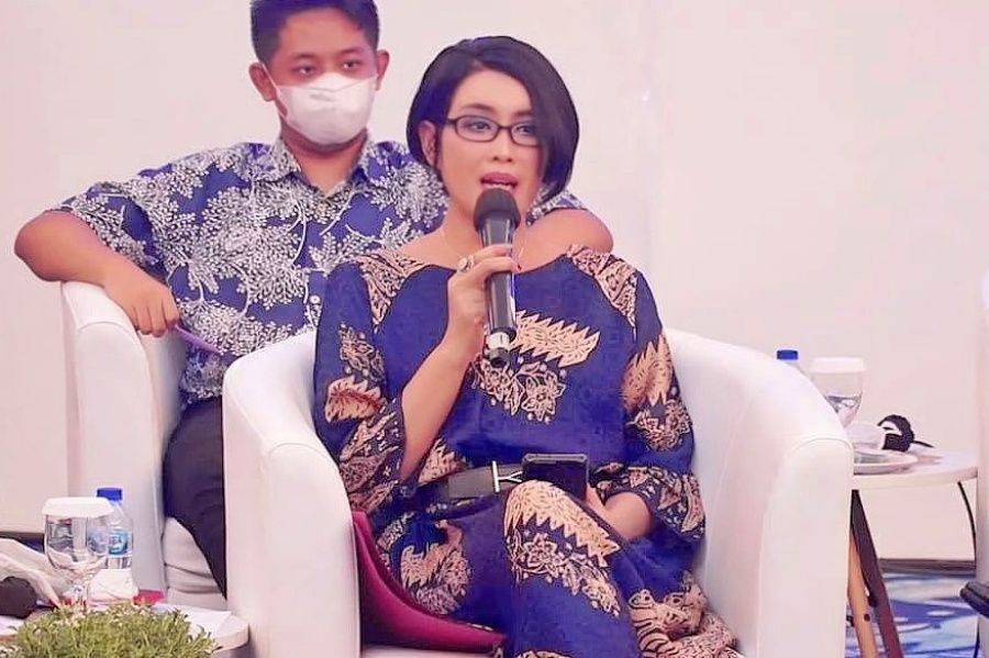 Ketua DPP Asosiasi Pengusaha Indonesia (Apindo) Jabar, Ning Wahyu Astutik. Aneh bin ajaib Permenaker Nomor 18 Tahun 2022 terkait upah buruh 2023, Apindo Jabar: peraturan ini bahaya sekali.