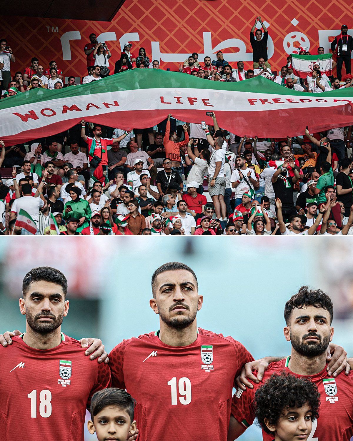 Timnas Iran Tolak Nyanyikan Lagu Kebangsaan saat tanding lawan Inggris di babak Penyisihan grup B Piala Dunia 2022