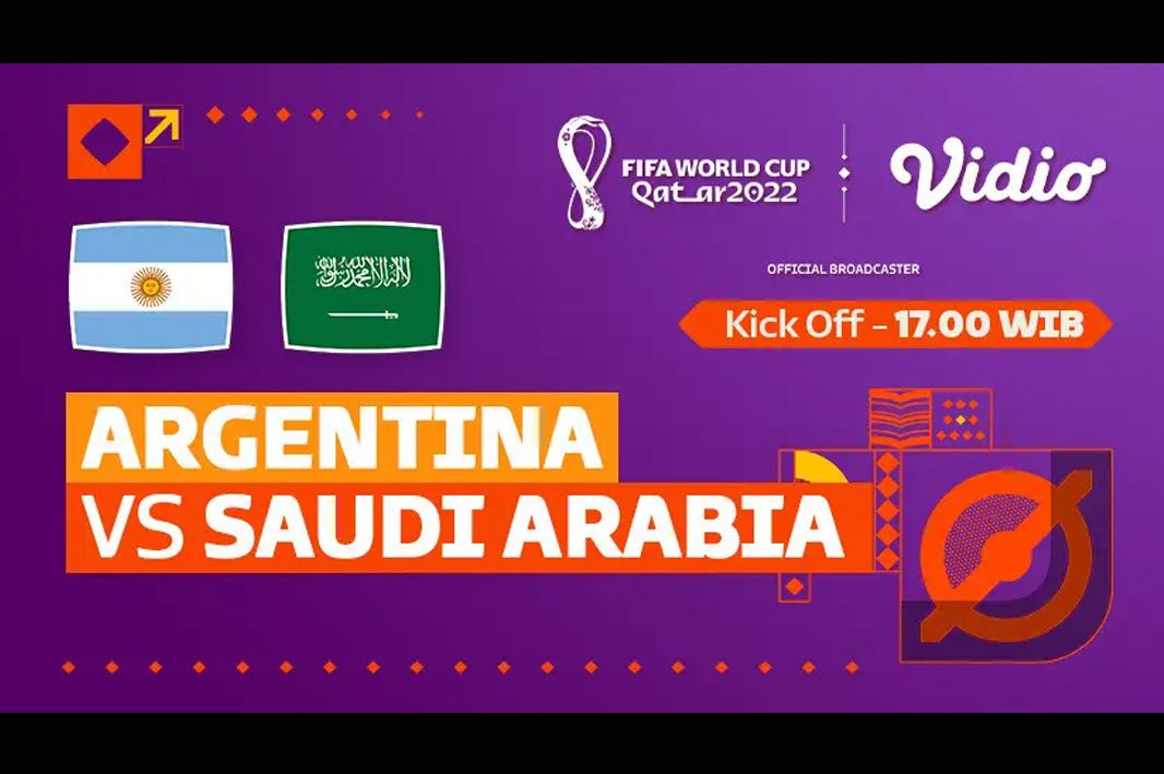 Link Live Streaming Argentina VS Arab Saudi Sekarang