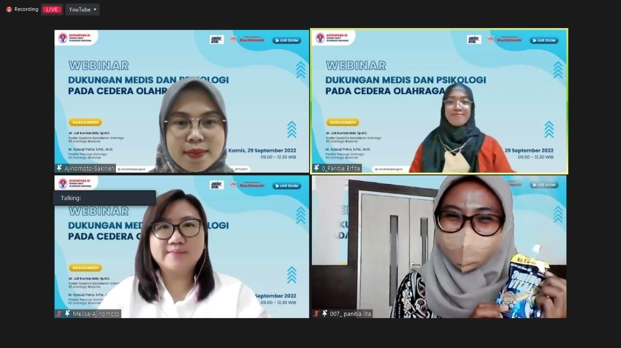  Webinar bersama Rumah Sakit Olahraga Nasional (RSON)