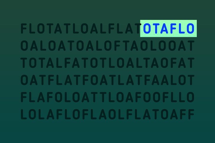 Berikut letak kata OLFATO yang dibalik menjadi OTAFLO.*