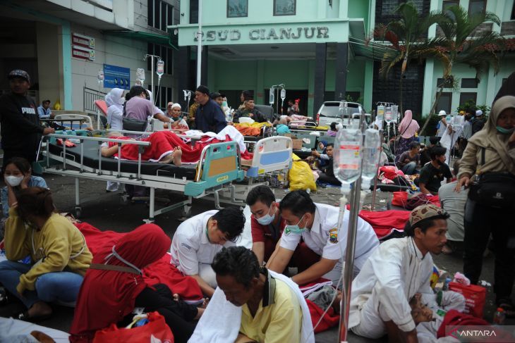 Update Korban Jiwa Gempa Bumi Cianjur Mencapai 162 Orang, 326 Luka-Luka dan Ribuan Rumah Rusak Berat
