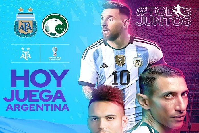 Hasil akhir Argentina kalah dari Arab Saudi 1-2 di Piala Dunia 2022 lewat comeback. Tersedia statistik akhir pertandingan.