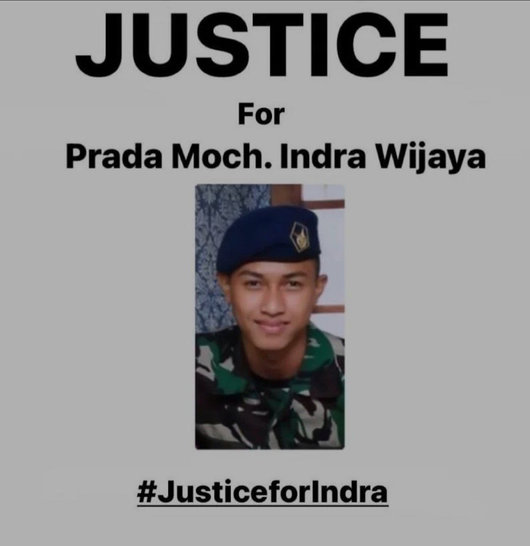 Prajurit TNI AU, Prada Indra yang dikabarkan meninggal akibat penganiayaan oleh 4 seniornya.