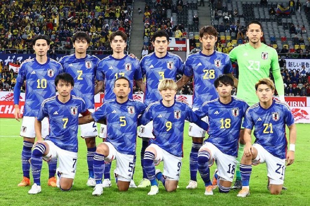 Pasukan tim Samurai Biru. Simak jadwal siaran televisi Rabu 23 November 2022 ada Piala Dunia 2022 di SCTV yang akan menyajikan di antaranya laga penting Jerman vs Jepang pada pukul 20.00 WIB.  