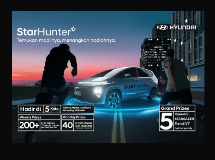 Kompetisi StarHunter bertema Temukan Mobilnya, Menangkan Hadiahnya' dari Hyundai.
