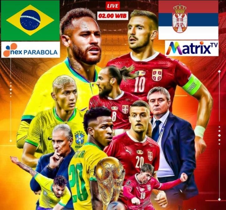 Ilustrasi Brazil melawan Serbia nanti malam