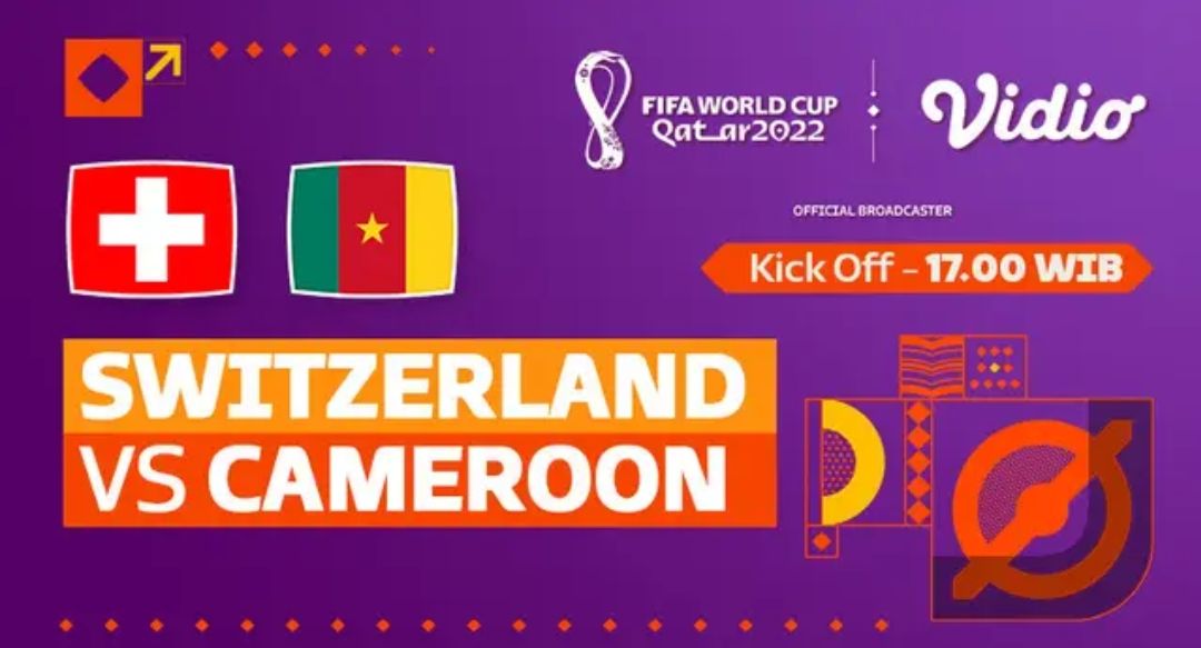 KLIK SAJA! 5 Link Live Streaming Swiss vs Kamerun Piala Dunia 2022, Kick Off 17.00 WIB, Ini 8 Fakta Menentukan