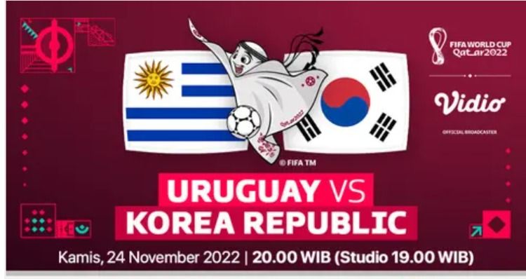 Link Live Streaming Uruguay vs Korea Selatan di Piala Dunia 2022 Qatar, Kamis 24 November 2022