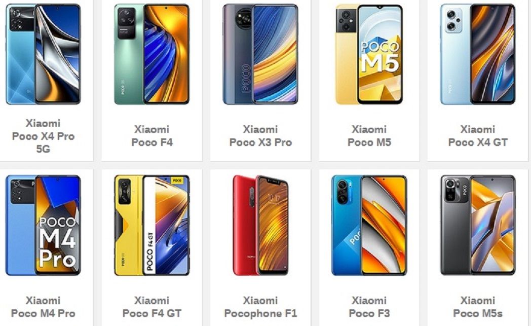 Deretan Hp Xiaomi Poco Series.