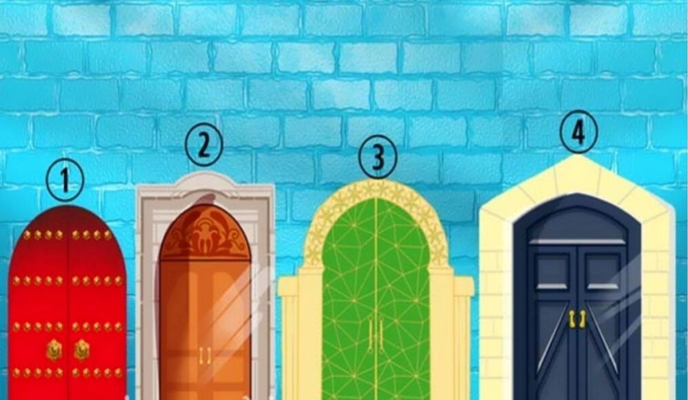 Tes kepribadian, pilih satu pintu dari 4 yang ada pada gambar.