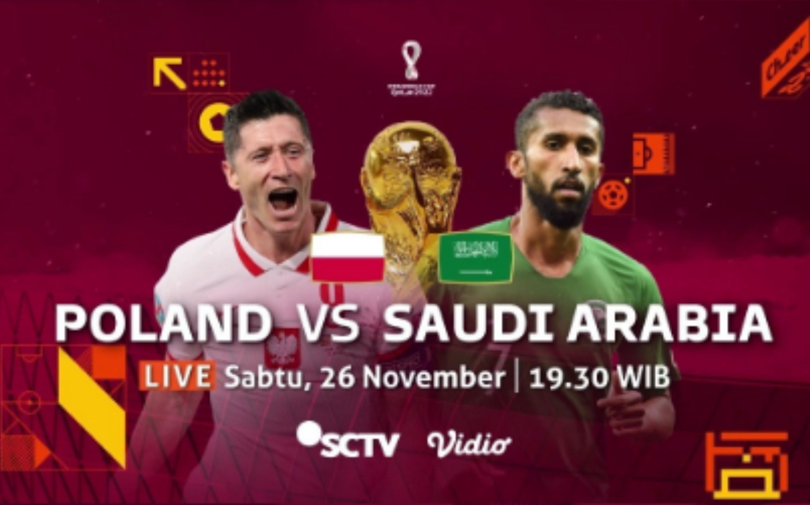 Piala Dunia 2022: Live Streaming ASIKTV Terbaru Polandia vs Arab Saudi, Klik 15 Link FIFA World Cup Resmi Berikut