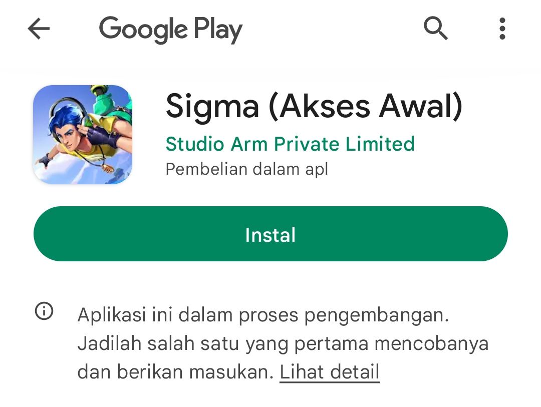 Informasi download aplikasi Sigma game Battle Royale file APK, berikut ini link unduh resmi sebelum hilang di Google Play Store.