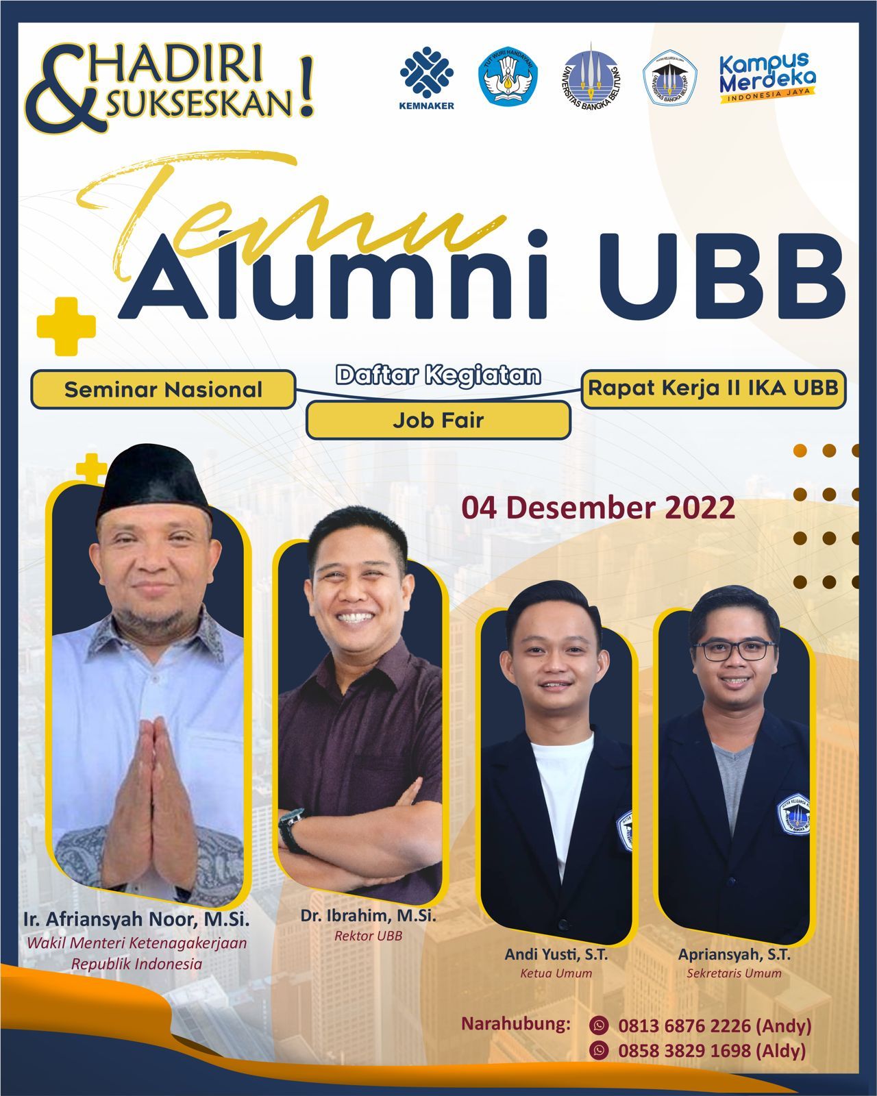 Temu Alumni Universitas Bangka Belitung (UBB). 