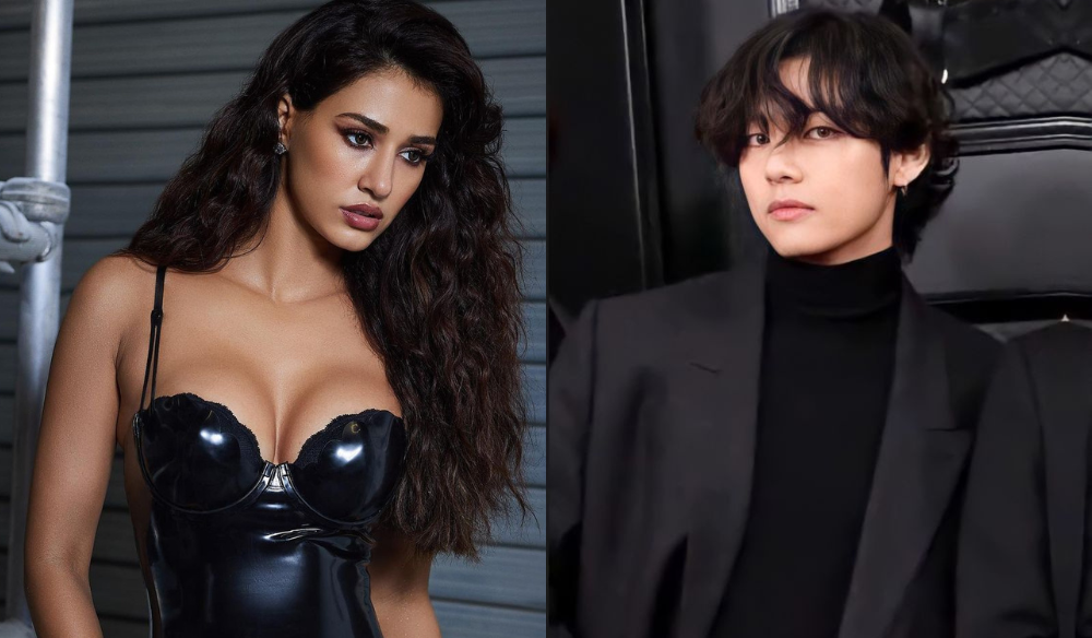 Bintang Bollywood Disha Patani menunjukkan cintanya kepada Kim Taehyung alias V BTS.*  