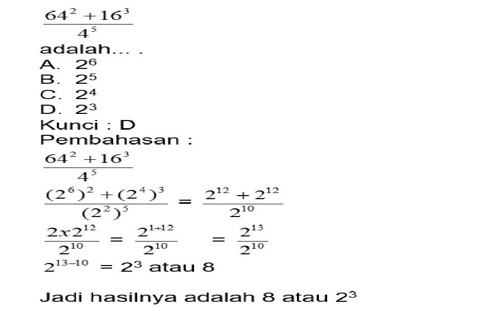 15 Contoh Soal Pas Matematika Smp Mts Kelas 9 Semester 1 Disertai Kunci