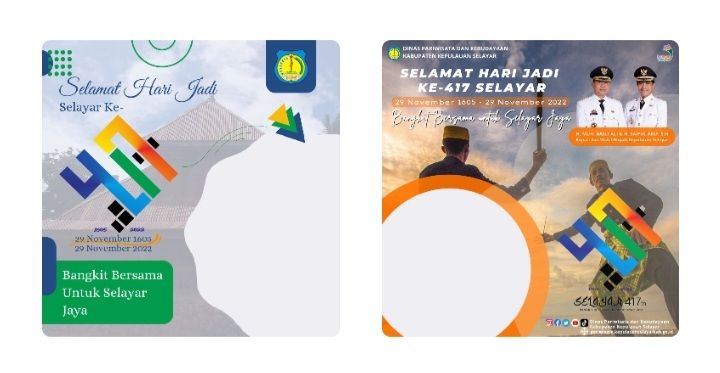 Twibbon Hari Jadi Kabupaten Selayar 2022: Ide Kreatif untuk Semarakan HUT Selayar Ke 417.