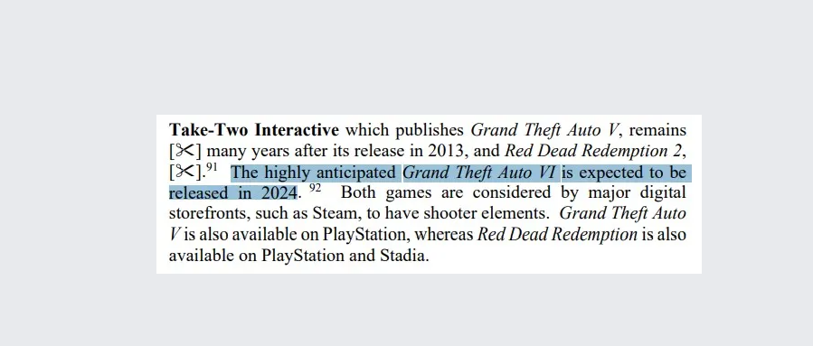 Pernyataan yang menyebut GTA 6 akan rilis tahun 2024