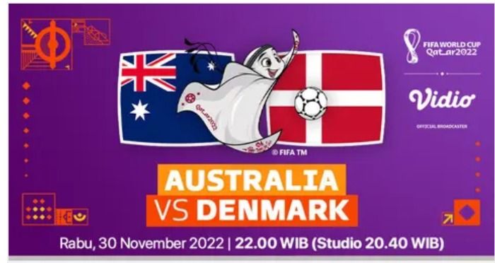 Australia vs Denmark Malam Ini 22.00 WIB: H2H, Link Live Streaming, Prediksi Susunan Pemain Piala Dunia 2022