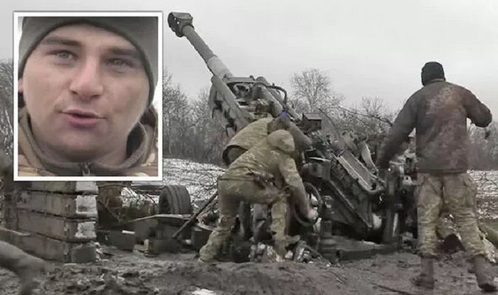 Pasukan Ukraina menggunakan Howitzer M777 Inggris "presisi" di perang Donetsk.*  