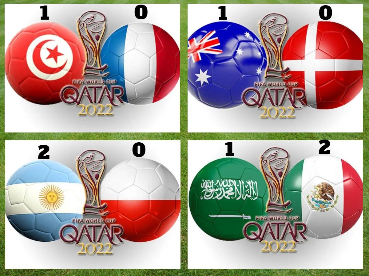 Ilustrasi hasil laga. 10 Tim yang Telah Lolos 16 Besar Piala Dunia Qatar 2022 Per 1 Desember 2022, Salah Satunya Tim Lionel Messi CS