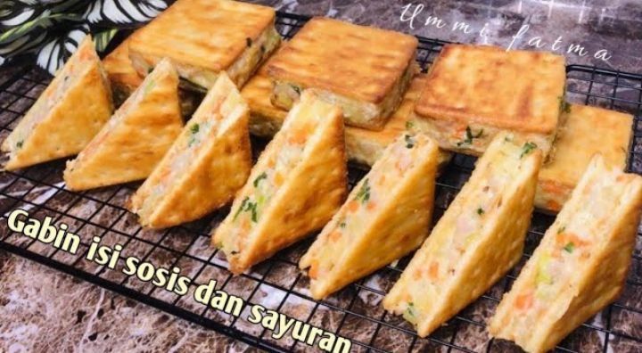 Cara Mudah Bikin Cemilan Gabin Isi Sosis Dan Sayur Ide Isian Snack Box