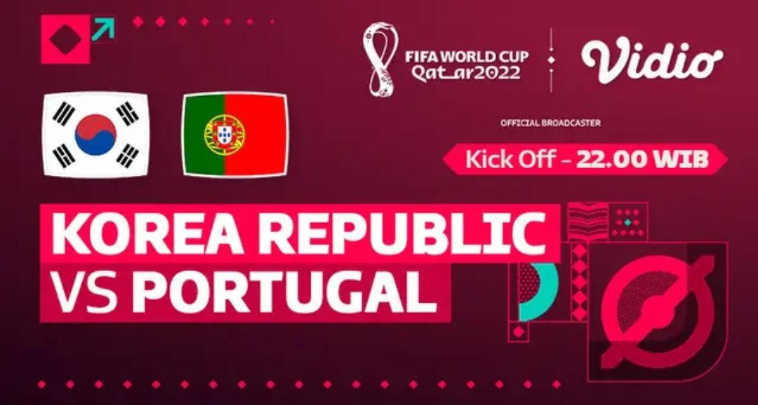 Korea Selatan vs Portugal, jadwal pertandingan Piala Dunia malam hari ini Jumat, 2 Desember 2022 pukul 22.00 WIB.