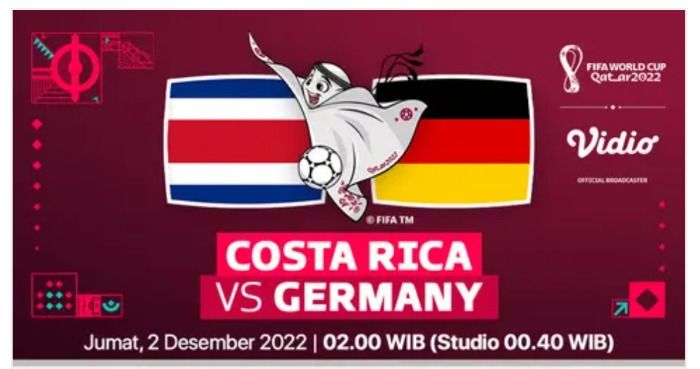 NONTON Live Streaming Kosta Rika VS Jerman Matchday 3 Grup E Piala Dunia Qatar 2022, Full Match!