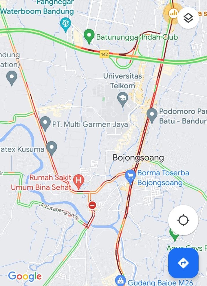 LUMPUH Berjam-jam! Lalin Bojongsoang - Baleendah Bandung Tak Bisa Dilalui Gara-gara Banjir./tangkapan layar