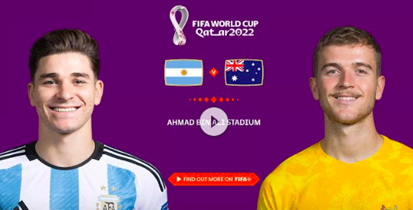 Link Live Streaming Argentina vs Australia Babak 16 Besar Piala Dunia 2022 SCTV, Bukan Yalla Shoot TV