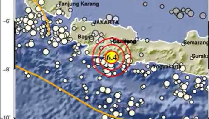 Ilustrasi - gempa M 6.4 Garut sore ini getaran terasa sampai Cilacap, Kebumen, dan Jogja. Apakah berpotensi tsunami? ini kata BMKG.