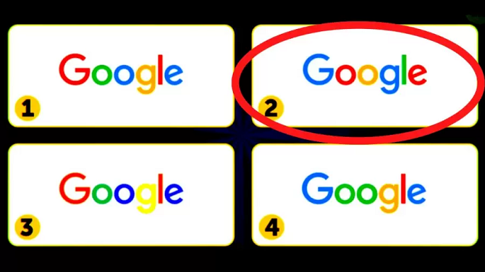 Logo Google yang dimaksud pada tes IQ.
